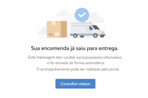 Seu pedido saiu para entrega